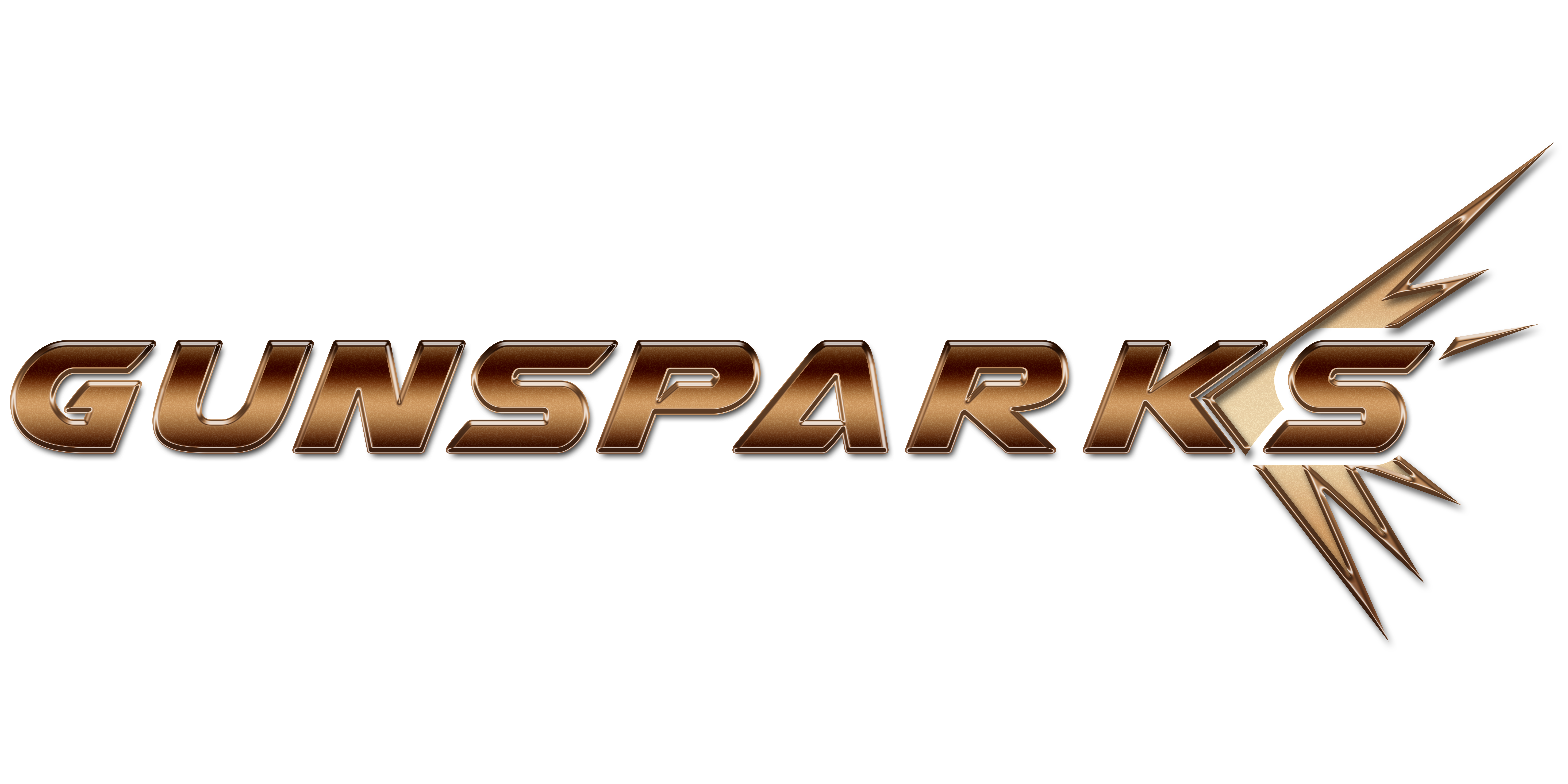 Gunsparks ohne Hintergrund